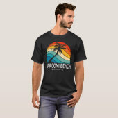 Marconi Beach Massachusetts Beach Palm Tree Souven Tシャツ (正面フル)