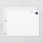 Marcusを搭載した空白の静止ノートカード ノートカード (裏面)