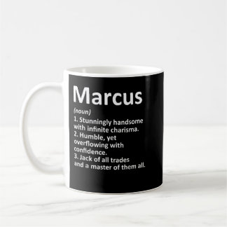 MARCUS定義名パーソナライズされた誕生日 コーヒーマグカップ