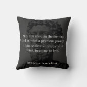 Marcus Aureliusの朝の反射：感謝 クッション (裏面)