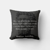 Marcus Aureliusの朝の反射：感謝 クッション (正面)