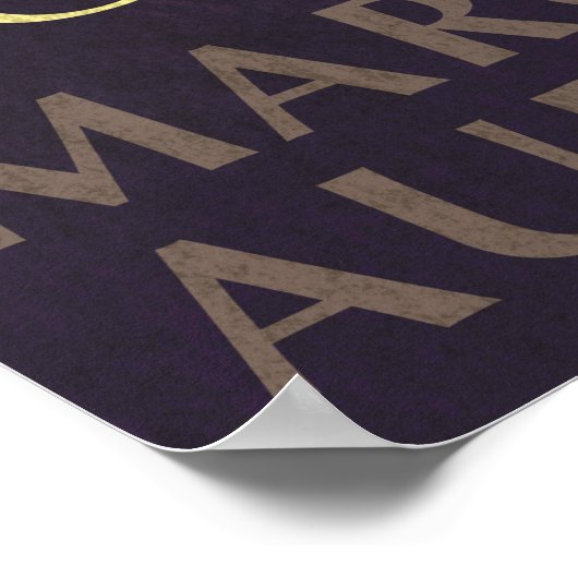 Marcus Aurelius引用文：より静かまたはより厄介な ポスター (角)