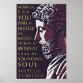 Marcus Aurelius引用文：より静かまたはより厄介な ポスター (正面)