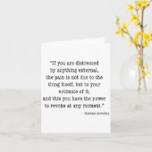 Marcus Aurelius引用文Tee Thoughts On Perspective カード (黄色い花)