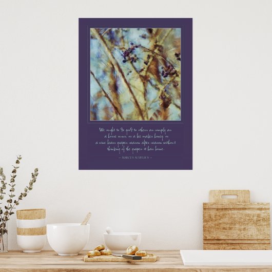 Marcus Aurelius "他の人に良いことをする"引用文 ポスター (キッチン)