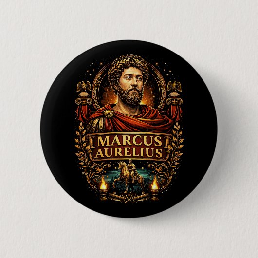Marcus Aurelius 缶バッジ (正面)