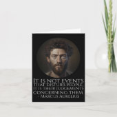 Marcus Aurelius - Ancient Roman Stoic Philosophy Q カード (正面)