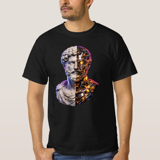 Marcus Aurelius Cyberpunk Tee Tシャツ (正面)