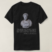 Marcus Aurelius  Motivational Stoicism Philosophy  Tシャツ (デザイン正面)