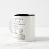 Marcus Aurelius Quote Mug ツートーンマグカップ (正面左)