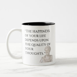Marcus Aurelius Quote Mug ツートーンマグカップ