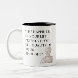 Marcus Aurelius Quote Mug ツートーンマグカップ