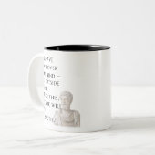 Marcus Aurelius Quote Mug ツートーンマグカップ (正面左)
