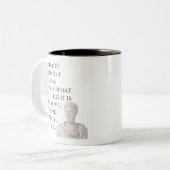 Marcus Aurelius Quote Mug ツートーンマグカップ (正面左)