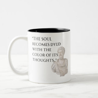 Marcus Aurelius Quote Mug ツートーンマグカップ