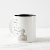Marcus Aurelius Quote Mug ツートーンマグカップ (正面左)