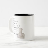 Marcus Aurelius Quote Mug ツートーンマグカップ (正面左)