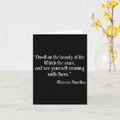 Marcus Aurelius Shirt Dwell On The Beautiful Of Li カード (黄色い花)