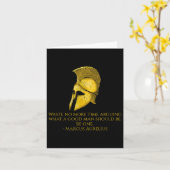 Marcus Aurelius - Stoic Philosophy引用文 カード (黄色い花)