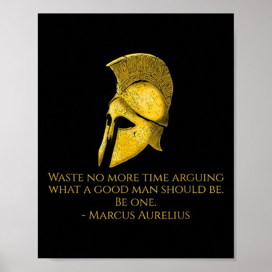 Marcus Aurelius - Stoic Philosophy引用文 ポスター (正面)