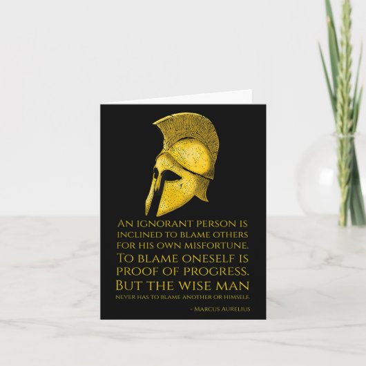 Marcus Aurelius Stoic Philosophy Quote - Roman Sto カード (正面)