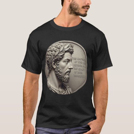 Marcus Aurelius Stoic Quote T-Shirt Tシャツ (正面)