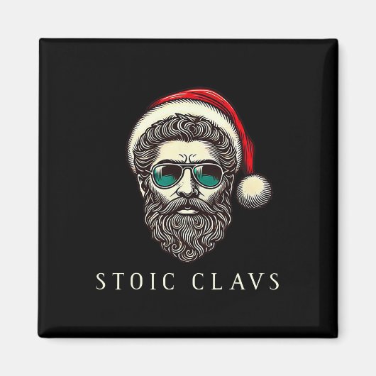 Marcus Aurelius Stoic Santa Claus Stoicism Funny C マグネット (正面)