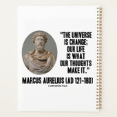 Marcus Aurelius Universe Change Life Thoughts Qte プランナー手帳 (裏面)
