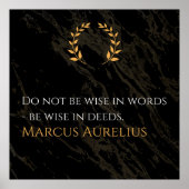 Marcus Aurelius's Wisdom: Actions Speak Louder Tha ポスター (正面)