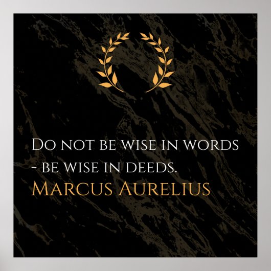 Marcus Aurelius's Wisdom: Actions Speak Louder Tha ポスター (正面)