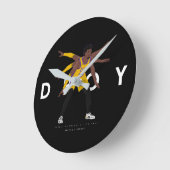 Marcus Smart DPOY | Los Angeles Lakers ラウンド壁時計 (傾斜)