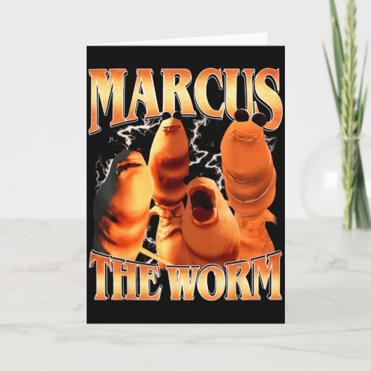 Marcus The Worm Bootleg For Men Women Meme Fan  カード (正面)