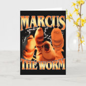 Marcus The Worm Bootleg For Men Women Meme Fan  カード (黄色い花)