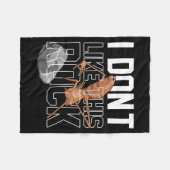 Marcus The Worm I Don't Like This Rock Funny Meme  フリースブランケット (正面(横))