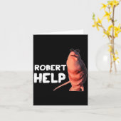 Marcus The Worm Meme Funny Graphics Vrchat Robert  カード (黄色い花)