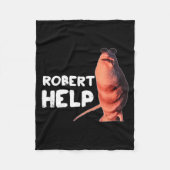 Marcus The Worm Meme Funny Graphics Vrchat Robert  フリースブランケット (正面)