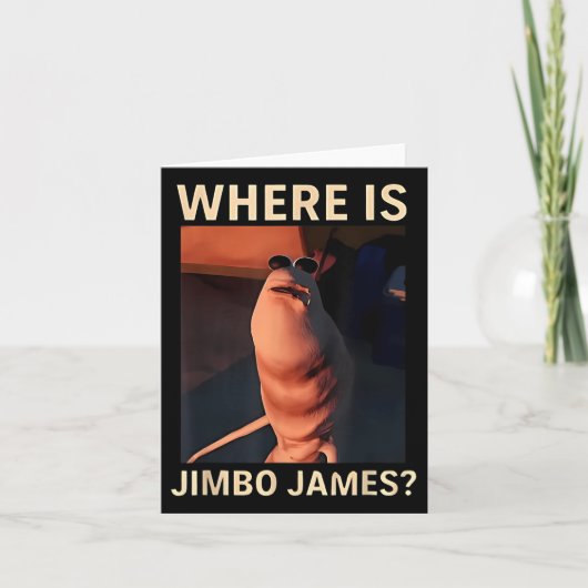 Marcus The Worm Where Is Jimbo James Funny Meme  カード (正面)