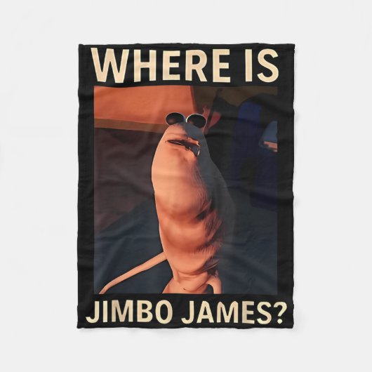 Marcus The Worm Where Is Jimbo James Funny Meme フリースブランケット (正面)