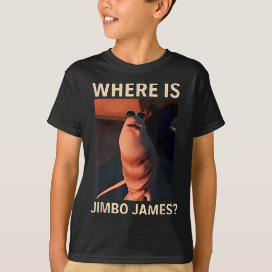 Marcus The Worm Where Is Jimbo James Funny Meme Tシャツ (正面)