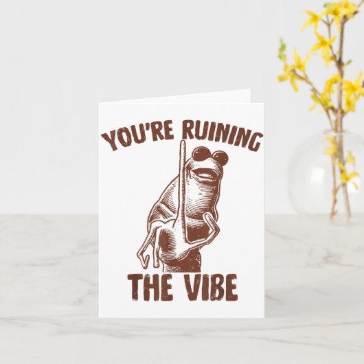 Marcus The Worm You're Ruining The Vibe  カード (黄色い花)