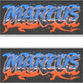 Marcus Vorname Name Graffiti Aufkleber Sticker シール (正面)