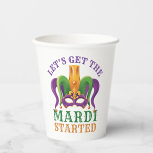 Mardiを起動Mardi Grasパーティー 紙コップ