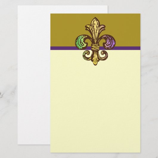 Mardi Fleur de Gras 便箋 (正面/裏面)