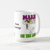 Mardi Goose On The Loose Funny Fat Tuesday Design コーヒーマグカップ (正面右)