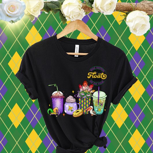 Mardi Grasコーヒーカップ – フロートで何が起こる Tシャツ
