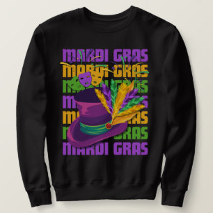 MARDI GRASトップハットフェザー スウェットシャツ