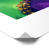 Mardi Grasドラマチックなポスターあなたのテキストを追加数々のSz ポスター (角)