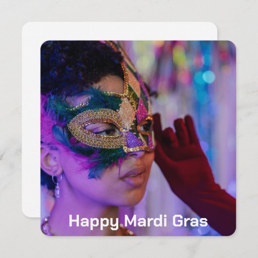 Mardi Grasフォトカード (正面/裏面)