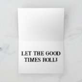 Mardi Grasフォトパーソナライズされたカード サンキューカード (内部)