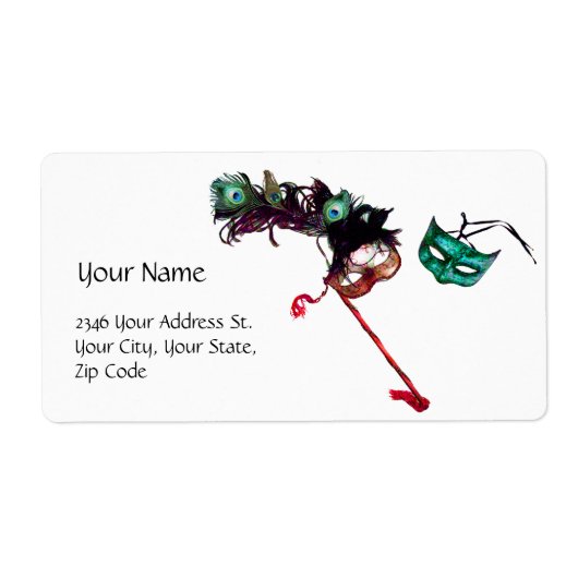 MARDI GRASマスカレード ラベル (正面)